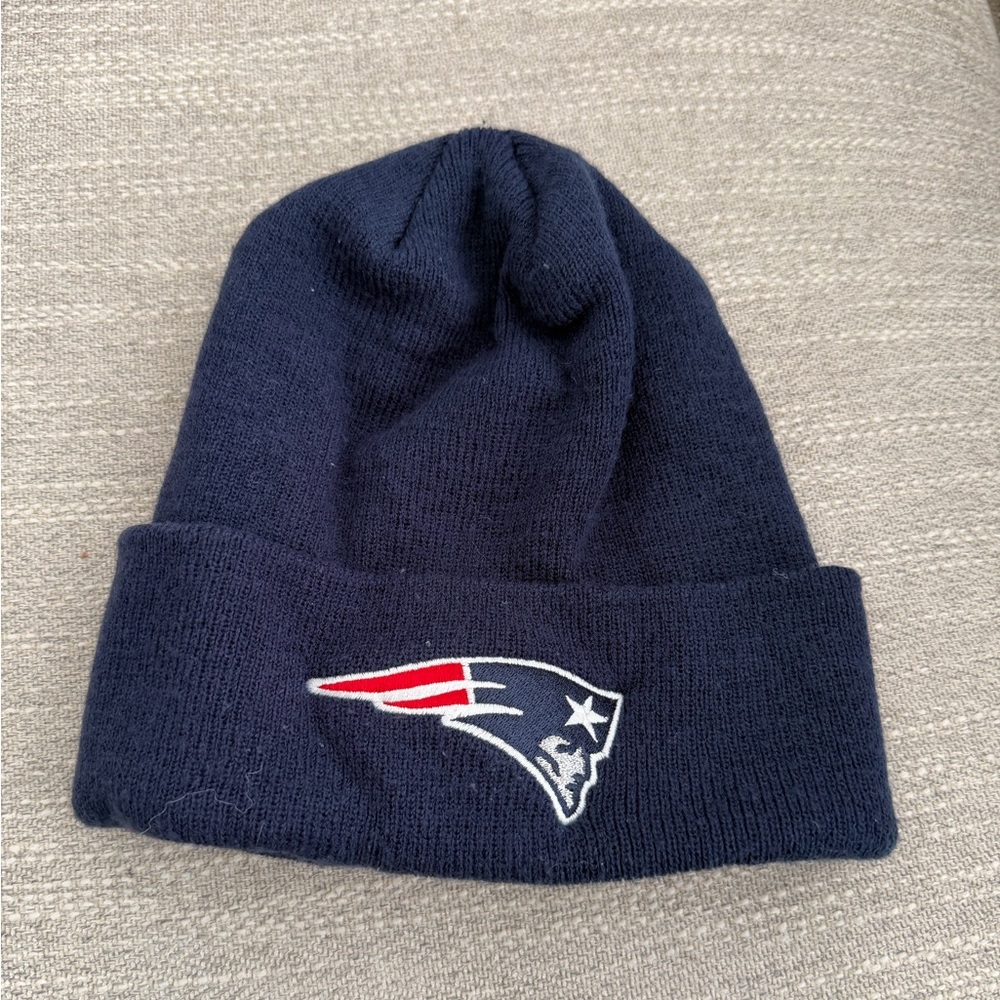 Patriots Kids Navy Knit Beanie Hat